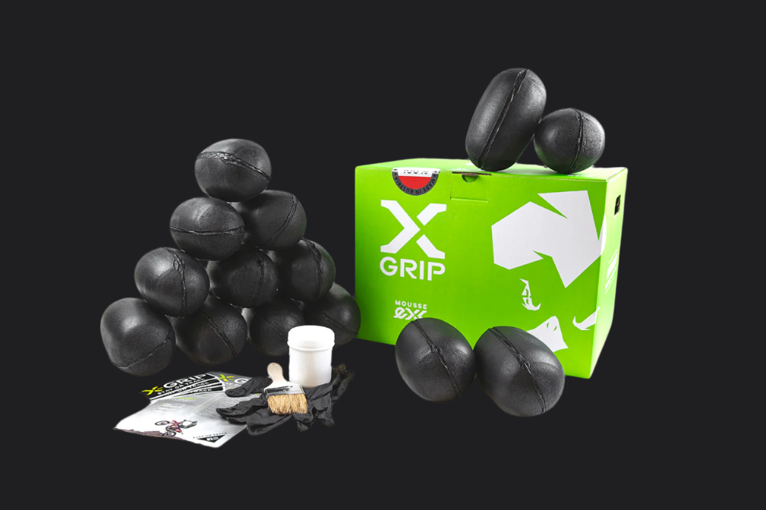 X-GRIP gumik, mousseok